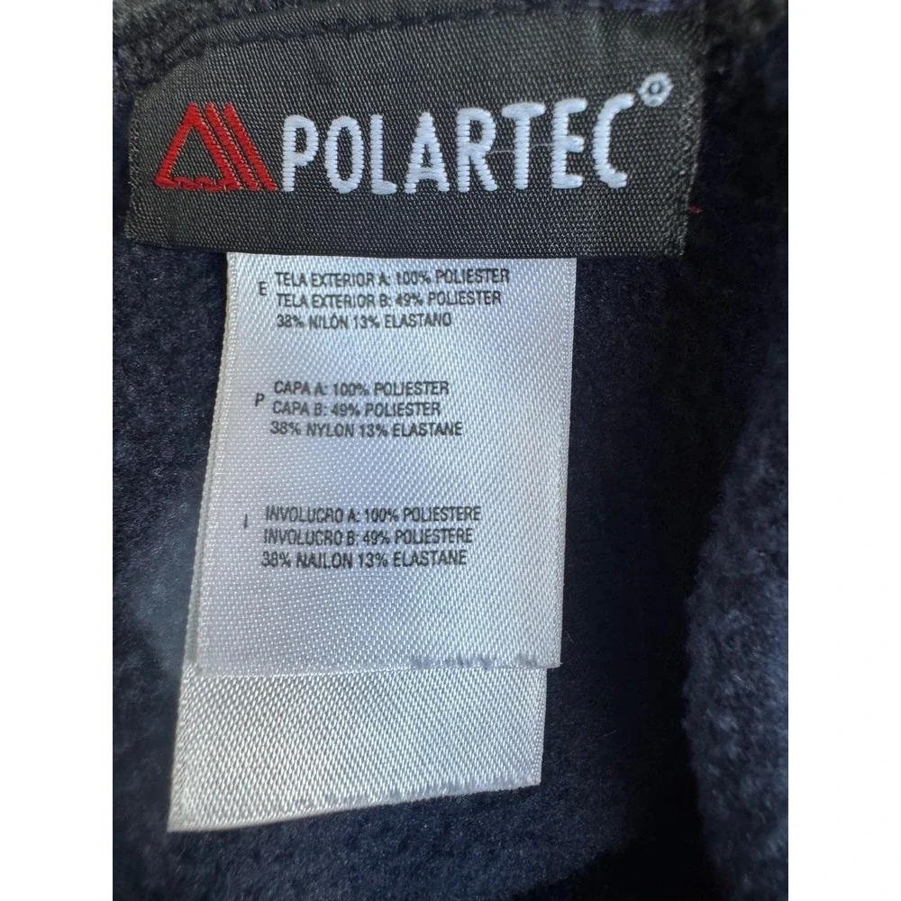 The North Face Fleece Pullover Mens L Navy Blue Flight Series Polartec 1/4 Zip‎